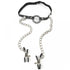 Fetish Fantasy O-Ring Gag with Nipple Clamps
